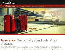 Tablet Screenshot of leatherlinks.com